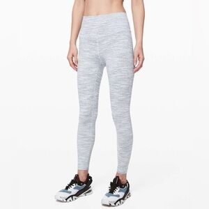 Lululemon Wunder Under High Rise Cropped Leggings. Color: Wee Are From Space Ice